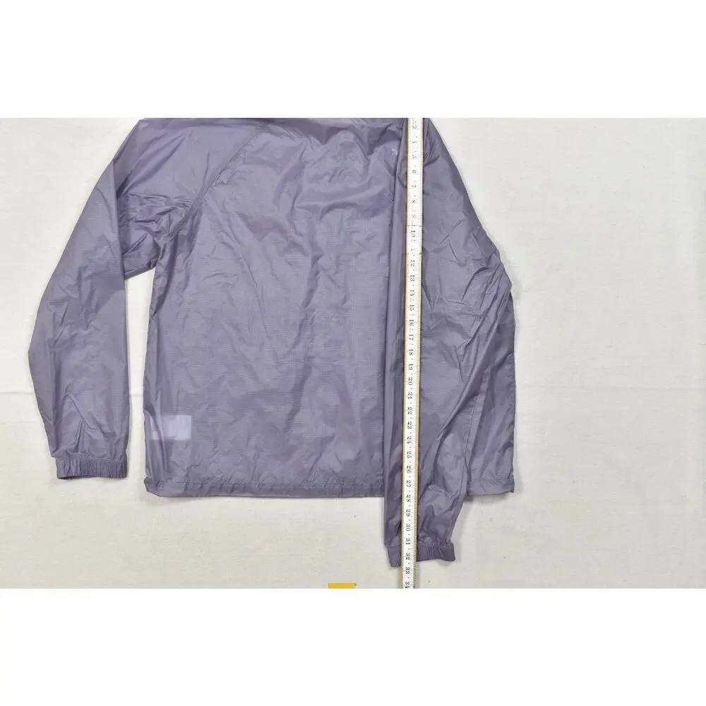 The North Face Men's Large Purple Hooded Windbreaker Full Zip Light Jacket